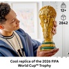 LEGO Editions FIFA World Cup Official Trophy Building Set – Kit for Display in Bedroom, Home Office, Book Shelf – Soccer Fans Collectible – W/World Cup 2026 Minifigure – Gift for Birthdays – 43020