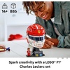 LEGO Editions Scuderia Ferrari HP Charles Leclerc Helmet – Building Set for Teens, Ages 14+ – Collectible F1 Display – Bedroom or Home Office Decor – Gift for Formula 1 Fans – 43014