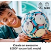 LEGO Editions Soccer Ball – Building Toy for Kids – Collectible Sports Decor for Boys & Girls, Ages 10+ – Includes Micro Stadium – Gift for Birthdays – 43019