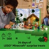 LEGO Minecraft Advent Calendar 2025 Building Toy – Kids Holiday Countdown Set for Boys & Girls, Ages 7+ – 24 Buildable Surprises & 8 Minifigures for Gamers – Collectible Gift for Christmas – 21280