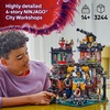 LEGO NINJAGO City Workshops Building Toy – Ninja Set for Boys & Girls, Ages 14+ – Gift for Teens – Includes 10 Minifigures and a Mech – for Play and Display – 71837