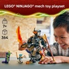 LEGO NINJAGO Cole’s Mission Mech & Dragon Zane Building Toy for Boys, Girls & Kids, Ages 7+ – Poseable Mech W/Cole, Acid Monster, & Zane Minifigures for Pretend Play – Gift Idea for Birthdays – 71854