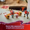 LEGO NINJAGO Kai’s Mech Storm Rider Action Figure – Pretend Play Building Toy for Boys and Girls, Ages 7+ – Ninja Toy for Kids with 3 Minifigures – Gift Idea for Birthdays – 71830
