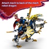 LEGO NINJAGO Rogue’s Mech Dragon Rider Building Toy – Dragons Rising Play Set & 4 Ninja Toy Minifigures for Boys & Girls, Ages 8+ – 2 Ways to Build & Play – Gift Idea for Birthdays – 71843