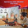 LEGO NINJAGO The Temple Bounty Building Toy – Multi-Level Boat W/6 Ninja Toy Minifigures for Kids, Ages 14+ – Model Building Kit with Display Stand – Dragons Rising Gift for Teen Boys & Girls – 71848