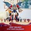 LEGO NINJAGO Zane’s Ultra Combiner Mech Ninja Toy – Pretend Play 4-in-1 Building Toy Set for Kids, Boys and Girls, Ages 9+ – with 6 Minifigures – Gift Idea for Birthdays – 71834