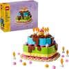 LEGO Birthday Party Cake – Building Toy for Boys & Girls, Ages 7+ – Birthday Decoration with 10 Candle Accessories – Craft for Kids – 40815