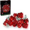 LEGO Botanicals Bouquet of Roses Artificial Flowers – Fake Red Roses Building Set for Adults, Ages 18+ – Gifts for Birthdays for Her – Home Decor for Table Display – 10328