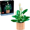 LEGO Botanicals Peace Lily Flower Building Set for Adults – Gifts for Birthdays – DIY Bedroom, Book Shelf & Office Decor for Women & Men, Ages 18+ – Artificial Flowers Crafting Kit – 11504