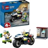 LEGO City Police Motorcycle Chase Building Toy for Kids – Pretend Play Building Blocks for Boys & Girls, Ages 4+ – Preschool Learning Toy W/Police & Crook Minifigures – Gift for Birthdays – 60455