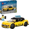 LEGO City Yellow Taxi Car Building Toy for Kids – Pretend Play Set for Boys & Girls, Ages 5+ – Toy Car W/Taxi Driver & Tourist Minifigures – Gift Idea for Birthdays – 60487