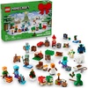 LEGO Minecraft Advent Calendar 2025 Building Toy – Kids Holiday Countdown Set for Boys & Girls, Ages 7+ – 24 Buildable Surprises & 8 Minifigures for Gamers – Collectible Gift for Christmas – 21280