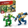 LEGO NINJAGO Jay’s Dragon Mech Fight Building Toy – Pretend Play Set for Boys & Girls, Ages 4+ – Includes 2 Minifigures – Gifts for Birthdays – 71853