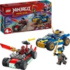 LEGO NINJAGO Rogue vs. Drix Race Car Duel Building Toy for Preschool Kids – Ninja Toy with Starter Brick for Boys & Girls, 4+ – Gift Idea for Birthdays & Dragons Rising Fans – 71840