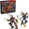 LEGO NINJAGO The Twin Titan Mechs 71870 | Building Toys for Boys & Girls, Ages 12+, Posable Mech Action Figures, 3 Minifigures, 1,707 pieces, Gift for Birthdays