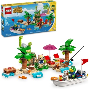 LEGO Animal Crossing Kapp’n’s Island Boat Tour, Buildable Video Game Toy for Kids, Includes 2 Minifigures from The Series Marshal and Kapp’n, Animal Crossing Toy for 6 Year Old Boys and Girls, 77048
