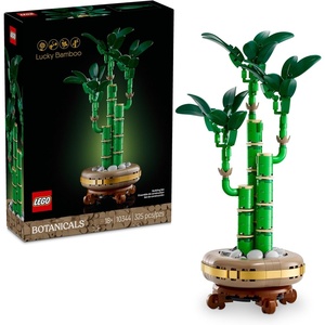 LEGO Botanicals Lucky Bamboo Building Set – Artificial Plant for Indoor Home Décor, Adults Ages 18+ – Gift for Birthdays for Him – Fake Plant Decoration for Table, Desk, Office – 10344