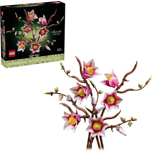 LEGO Botanicals Magnolia Branches Building Set for Adults, Ages 18+ – Gift for Birthdays – Artificial Flowers for Home Office, Bedroom or Desk Decor – 11510