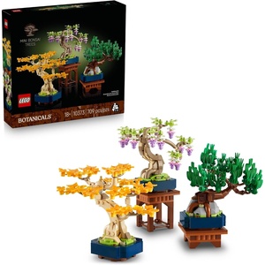 LEGO Botanicals Mini Bonsai Trees Building Set – Artificial Bonsai Tree Building Blocks for Adults, Ages 18+ – Gift for Birthdays for Him – DIY Home and Office Decor for Men and Women – 10373
