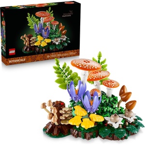 LEGO Botanicals Woodland Mushrooms – Building Set for Adults, Ages 18+ – Mushroom Decor for Home Office or Desk – Gifts for Women & Men – Craft Activity – 11505