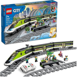 LEGO City Express Passenger Train Set – Remote Controlled Train Toy W/Working Headlights, 2 Coaches & 24 Track Pieces – Building Set Gift Idea for Kids, Boys & Girls, Ages 7+ – 60337(Standard Packaging)
