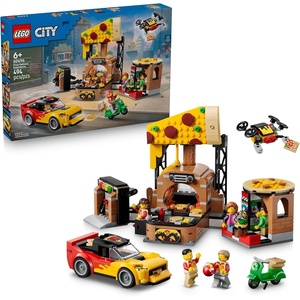 LEGO City Pizza Delivery Experience with Vehicles 60496 | Building Toys for Boys & Girls, Ages 6+, Toy Car & Playset for Pretend Play, 5 Minifigures, 494 pieces, Gift Idea