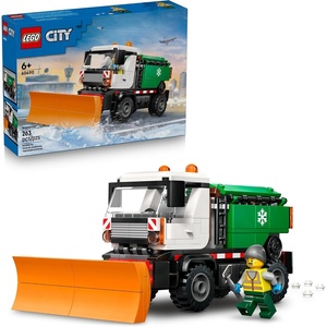 LEGO City Snowplow Truck Building Toy for Kids – Pretend Play Vehicle for Boys & Girls, Ages 5+ – Toy Truck W/Movable Plow & Driver Minifigure – Gift Idea for Birthdays – 60490