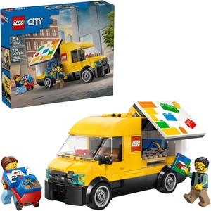 LEGO City: The Van Building Toy for Kids – Pretend Play Set for Boys & Girls, Ages 6+ – Delivery Van Toy W/2 Minifigures & 4 Mini Box Elements – Gift Idea for Birthdays – 60500
