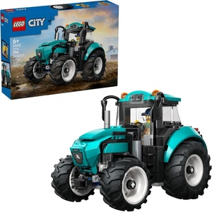 LEGO City Tractor Building Toy for Kids – Pretend Play Farm Vehicle for Boys & Girls, Ages 7+ – Tractor Toy W/Farmer Minifigure – Gift Idea for Birthdays – 60498
