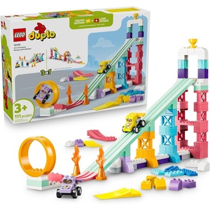LEGO DUPLO Town 3 in 1 Creative Ramps with Vehicles 10478 | Building Toys for Toddlers, Ages 3+, Toy Cars, Sturdy Build for Pretend Play, Fine Motor Skills, 111 pieces, Gift Idea