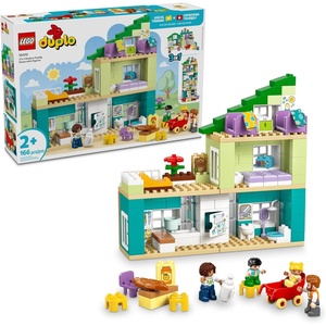 LEGO DUPLO Town 3 in 1 Modern Family House with Figures Building Toy – Learning Play Set for Toddler Boys & Girls, Ages 2+ – Fine Motor Skills Toys for Preschool – Gift for Birthdays – 10470