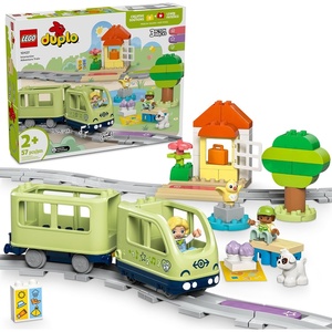 LEGO DUPLO Town Interactive Adventure Train Set – Building Toy for Toddlers, Boys and Girls, Ages 2+ – Learning Train Toy Playset with Lights and Sounds – Gift for Birthdays and Holidays – 10427