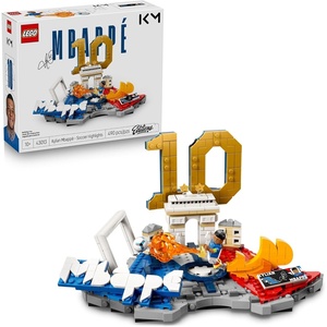 LEGO Editions Kylian Mbappé – Soccer Highlights – Building Set for Boys & Girls, Ages 10+ – Collectible Soccer Gift with Plaque – Kids Bedroom or Shelf Decor – 43013