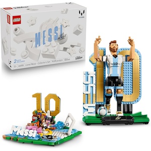 LEGO Editions Lionel Messi – Collector’s Set Co-Pack – Building Toy for Kids – Soccer Collectible – Sports Décor for Boys & Girls, Ages 12+ – Gift Idea for Soccer Fans – 66818