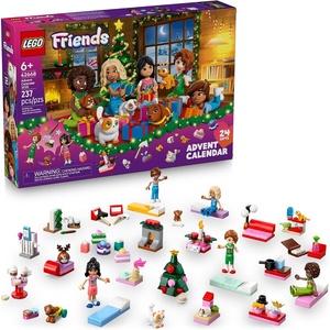 LEGO Friends Advent Calendar 2025 Building Toy – Holiday Countdown Set for Girls & Boys, Ages 6+ – 24 Buildable Surprises, 5 Minidolls & 5 Pets – Kids Gift Idea for Christmas – 42668