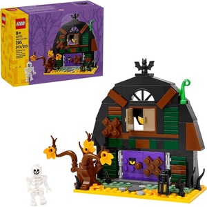 LEGO Halloween Barn Building Toy – Room Decor & Pretend Play Set for Boys & Girls, Ages 9+ – Halloween Toys & Crafts for Kids – Gift Idea – W/Scary Skeleton Minifigure – 40721