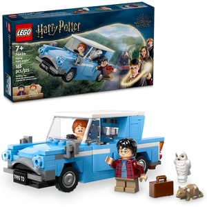 LEGO Harry Potter Flying Ford Anglia, Buildable Car Toy with 2 Minifigures for Role Play, Fantasy Playset for Kids, Harry Potter Car, Gift for Boys, Girls and Any Fan Ages 7 and Up, 76424 | Lego Harry Potter Lego 165 Pieces – Flying Ford Anglia #76424
