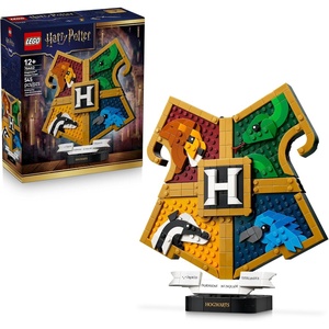 LEGO Harry Potter Hogwarts House Crest 76462 | Collectible Building Toy for Girls & Boys, Ages 12+, Display as Bedroom or Book Shelf Decor, W/ Stand, 545 pieces, Gifts Idea