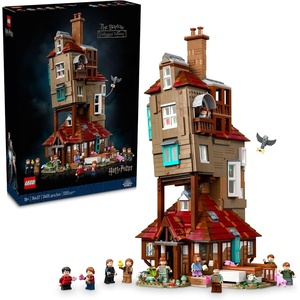 LEGO Harry Potter The Burrow Building Sets for Adults – Collectible Harry Potter Weasley House Kits with 10 Minifigures – Gifts for Men and Women, Fans – 76437