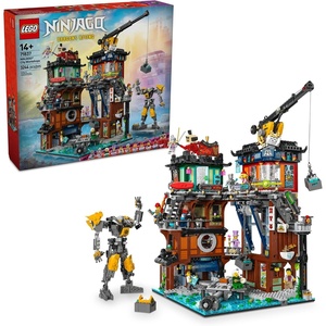 LEGO NINJAGO City Workshops Building Toy – Ninja Set for Boys & Girls, Ages 14+ – Gift for Teens – Includes 10 Minifigures and a Mech – for Play and Display – 71837