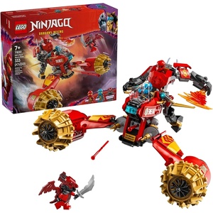 LEGO NINJAGO Kai’s Mech Storm Rider Action Figure – Pretend Play Building Toy for Boys and Girls, Ages 7+ – Ninja Toy for Kids with 3 Minifigures – Gift Idea for Birthdays – 71830