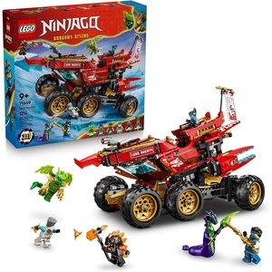 LEGO NINJAGO Land Bounty 71869 | Building Toys for Boys & Girls, Ages 9+, 3 Toy Vehicles Set, Pretend Play, 6 Minifigures, 1,214 pieces, Gift Idea