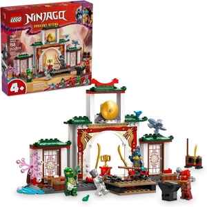 LEGO NINJAGO Ninja Spinjitzu Temple Building Toy Playset – Pretend Play Preschool Ninja Toy for Kids, Boys and Girls, Ages 4+ – with 4 Minifigures – Gift Idea for Birthdays – 71831
