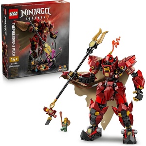 LEGO NINJAGO The Fire Knight Mech Building Set – Model Kit with Kai Minifigure from Legends Monstrosity – Teen Room Decor – Gift for Teenage Boys and Girls, Ages 14+ – 71846