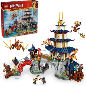 LEGO NINJAGO Tournament Temple City Building Toy for Teen Boys & Girls, Ages 14+, Great for Dragons Rising Fans Who Enjoy Model Building Sets and NINJAGO Toys – 71814