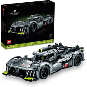 LEGO Technic Peugeot 9X8 24H Le Mans Hybrid Hypercar 42156 Collectible Race Car Building Kit for Adults and Teens, 1:10 Scale Racing Car Model, Gift for Motorsport Fans
