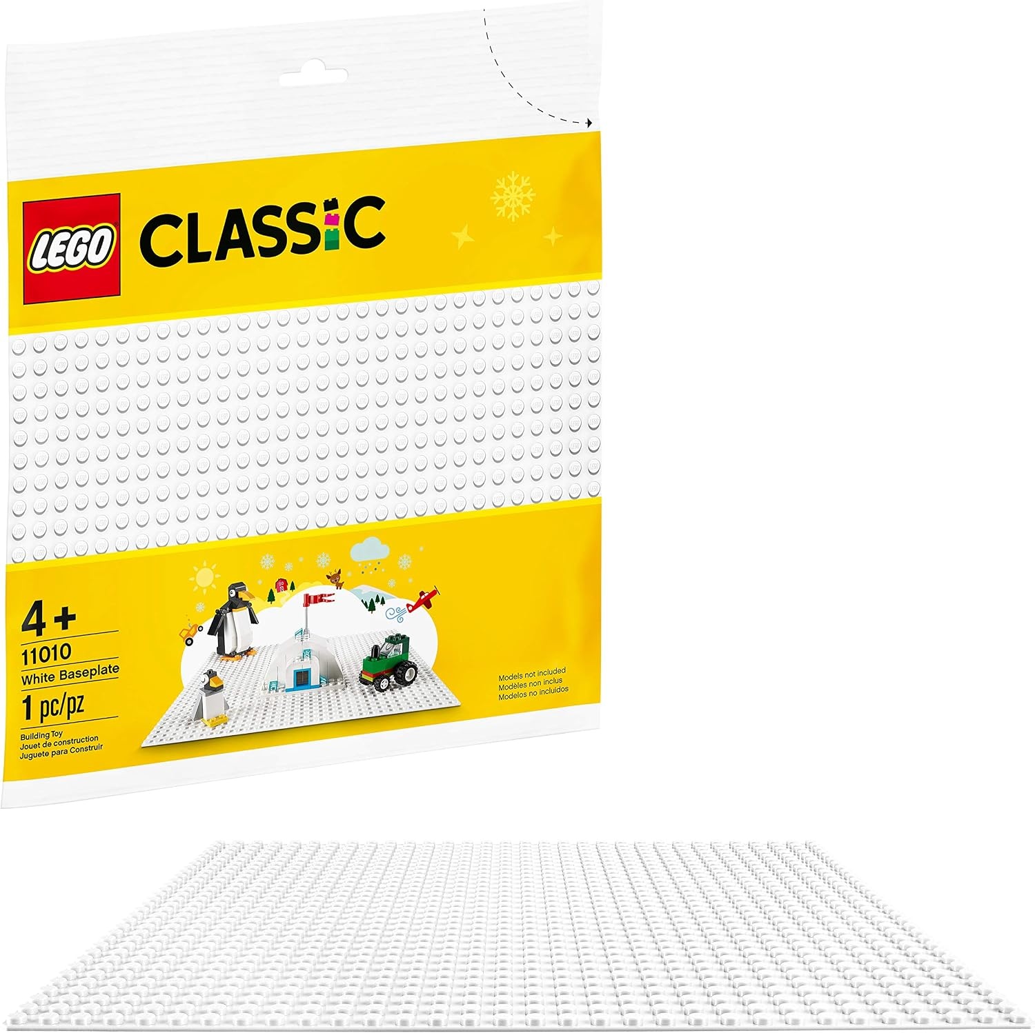 image:imageLEGO Classic White Baseplate Square 32x32 Stud Foundation to Build Play and Display Brick Creations Great for Snowy and Winter Landscapes 11026White Baseplate