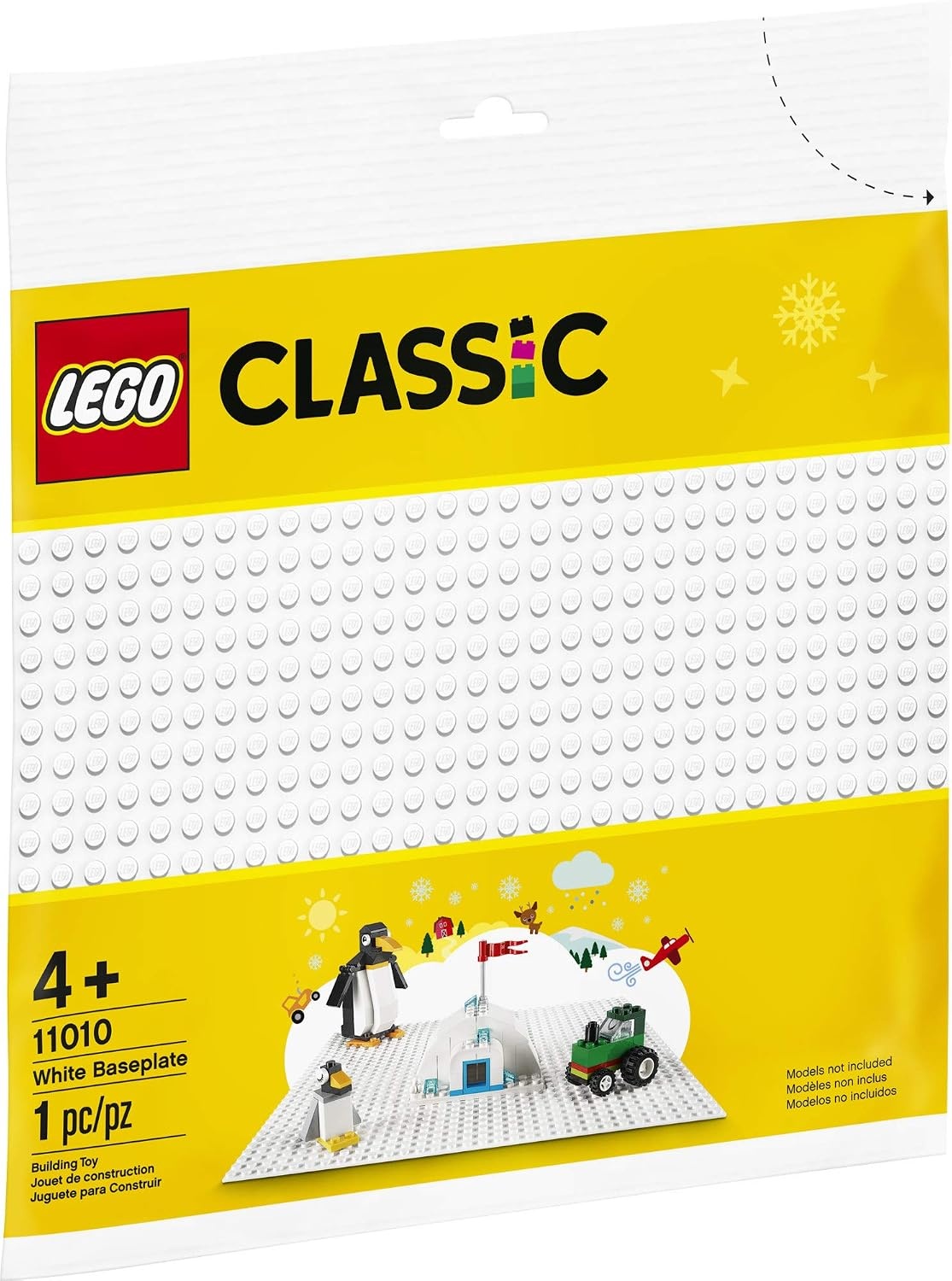 image:imageLEGO Classic White Baseplate Square 32x32 Stud Foundation to Build Play and Display Brick Creations Great for Snowy and Winter Landscapes 11026White Baseplate