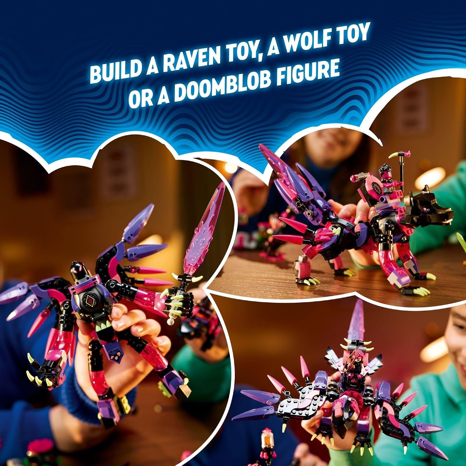 image:imageLEGO DREAMZzz The Never Witchs Nightmare Creatures Fantasy Animal Kids Toy Build a Mech Wolf or Raven Figure Building Toy with 5 Minifigures for 9 Year Old Boys and Girls 71483