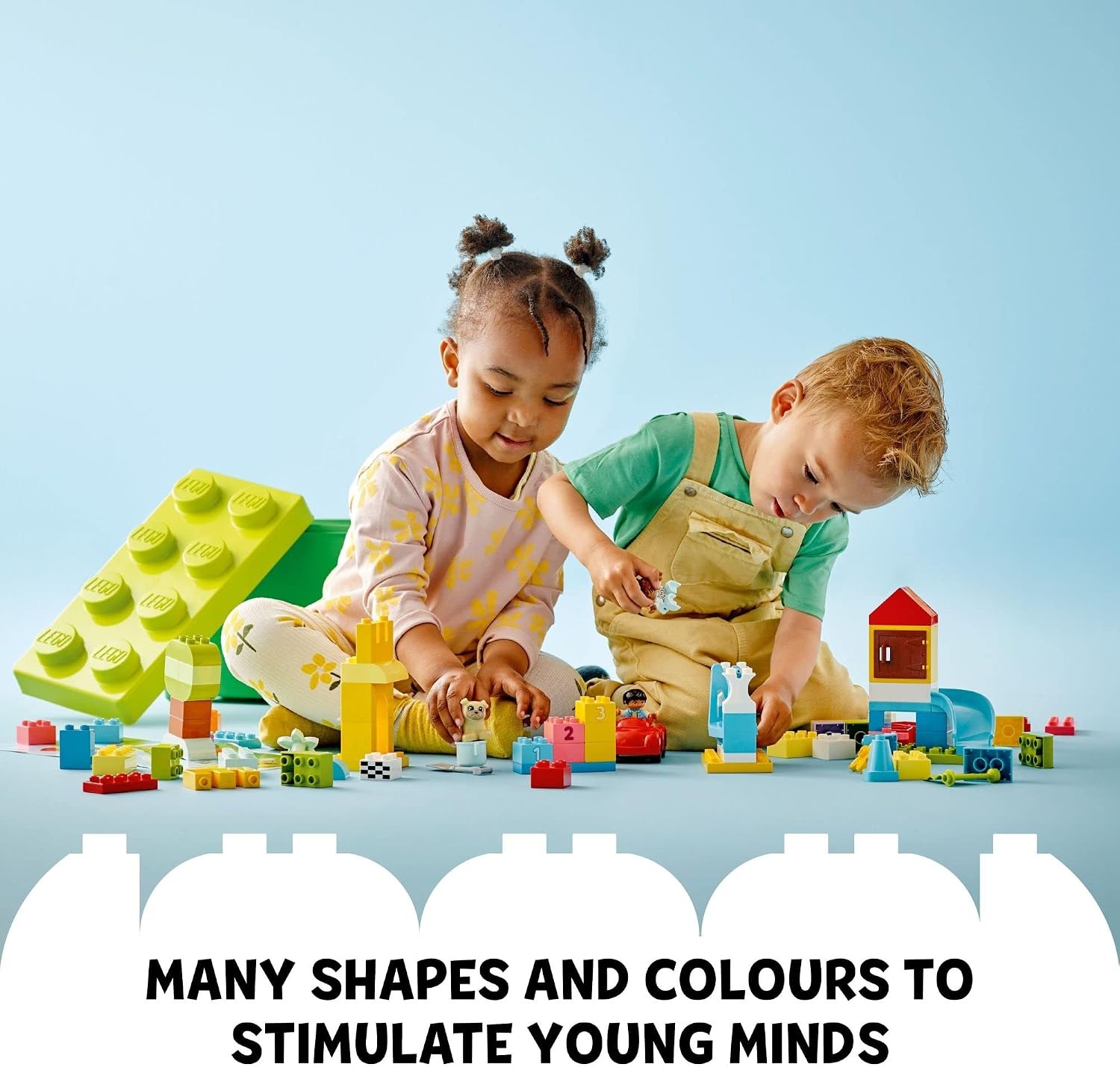 image:imageLEGO DUPLO Classic Deluxe Brick Box Building Blocks Learning amp Educational Toys for Toddlers Preschool Ages 15 Years Gift for Birthdays Develop Fine Motor Skills 10914Starter Set